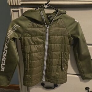 Under Armour Kids Jacket in Olive Green